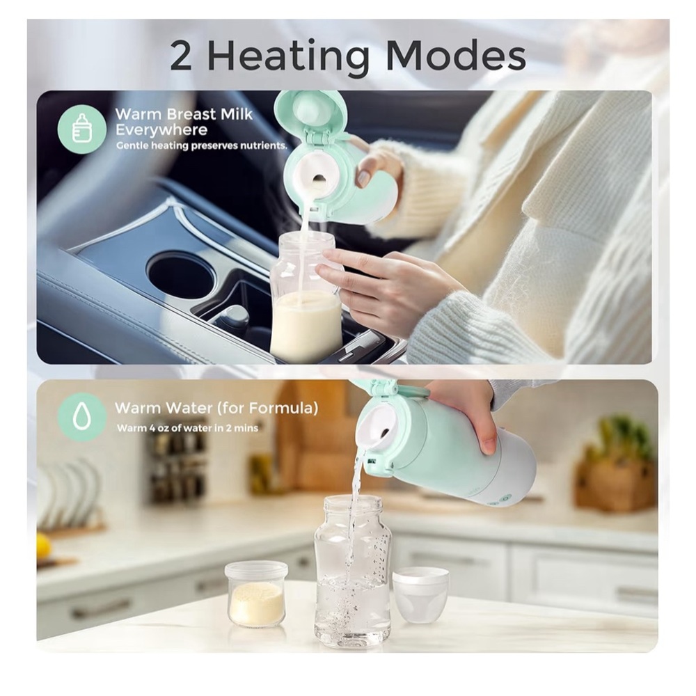 Portable Baby Bottle Warmer with Temperature Control - Picture 4 of 7